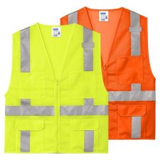 CornerStone Class 2 Mesh 6 Pocket Zippered Safety Vest
