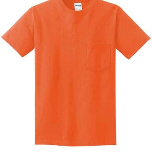 Pocket Orange Shirt