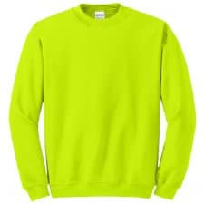 Gildan Safety Green Crewneck Sweatshirt