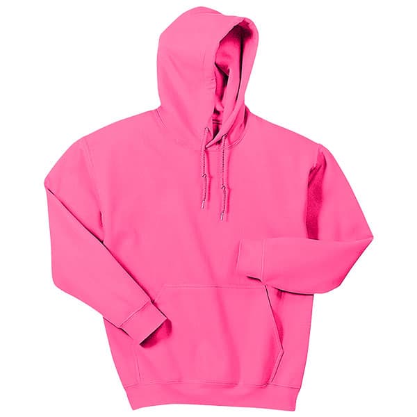 Gildan Heavy Blend Safety Pink Hooded Sweatshirt