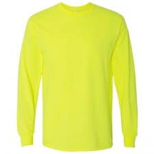 Gildan Safety Green Long Sleeve Shirt