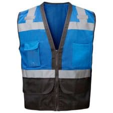 GSS Non-ANSI Premium Heavy Duty Vest In Blue With IPad Pocket