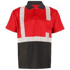 GSS Non-ANSI Red Short Sleeve Safety Polo Shirt