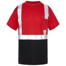 Non-ANSI Short Sleeve Reflective Red Safety Shirt