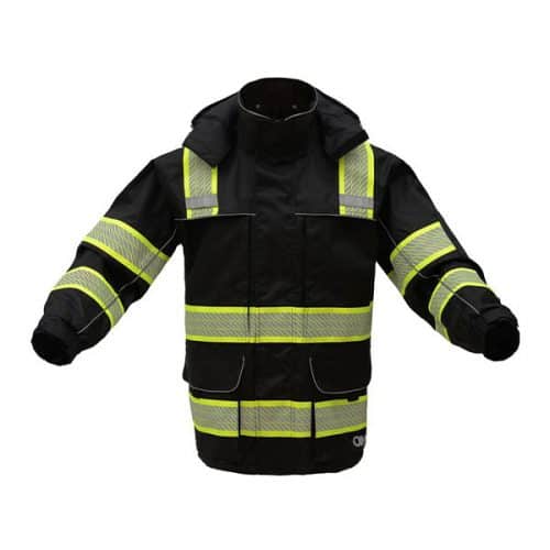 Black Safety Rain Coat
