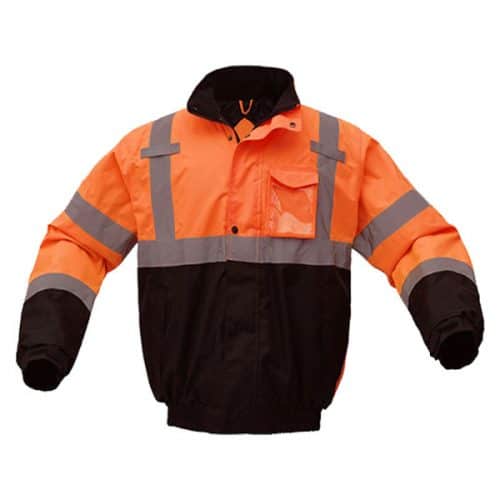 Safety Bomber jacket in Safety Orange