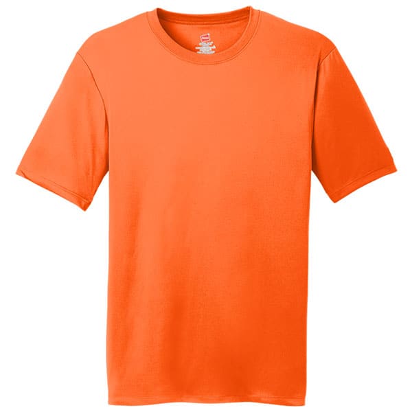 Hanes Safety Orange 4820 Dry Fit Shirt