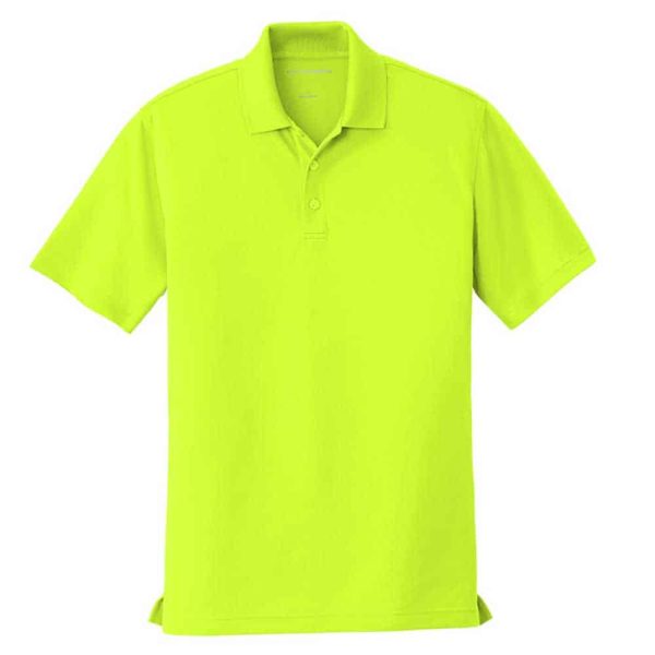 Safety Green Moisture Wicking Polo with UV Protection