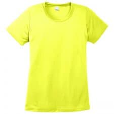 Ladies Dry Fit Safety Green Shirt