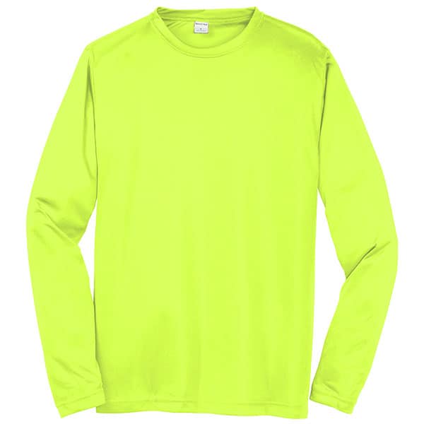 Long Sleeve Dry Fit Safety Green Shirt