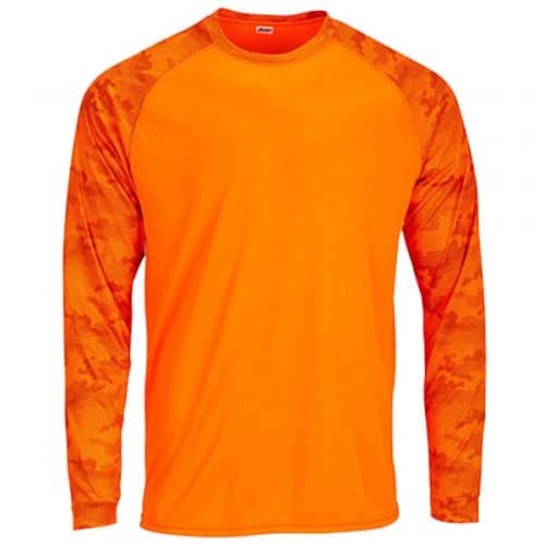 Paragon Camo Long Sleeve Safety Orange Shirt