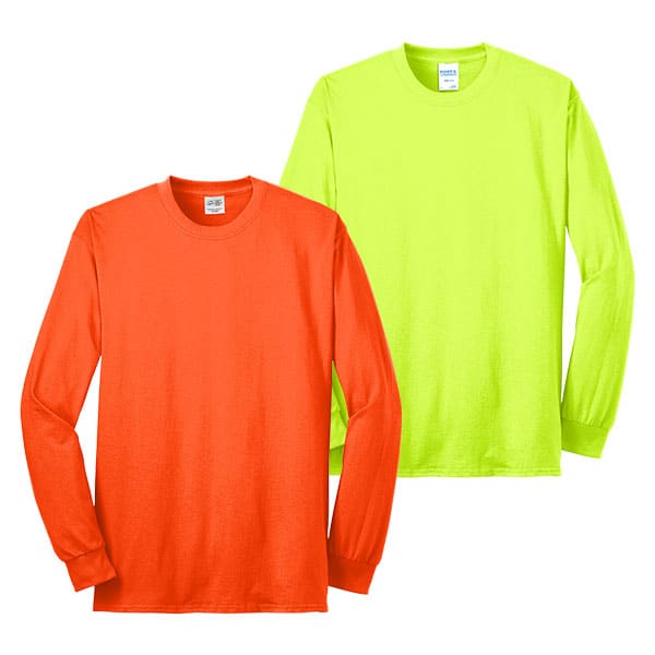 Port and Company Long Sleeve Safety Shirts