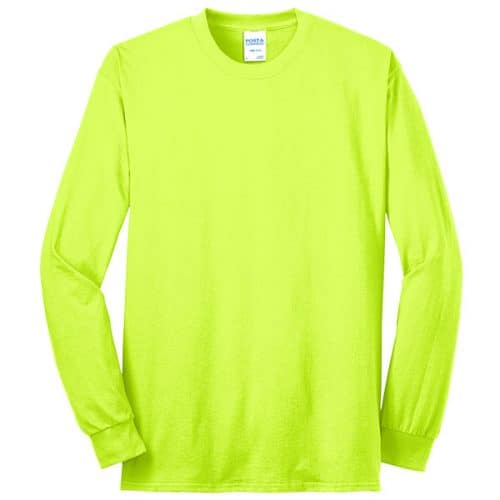 Long Sleeve Safety Green Shirt