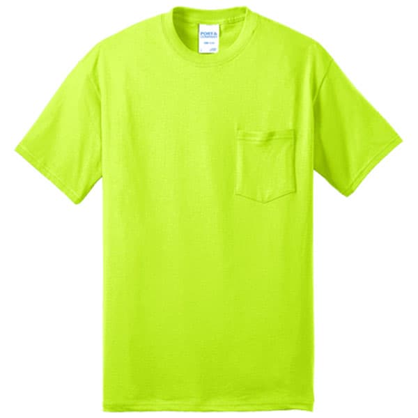 Safety Green Shirt with Pocket