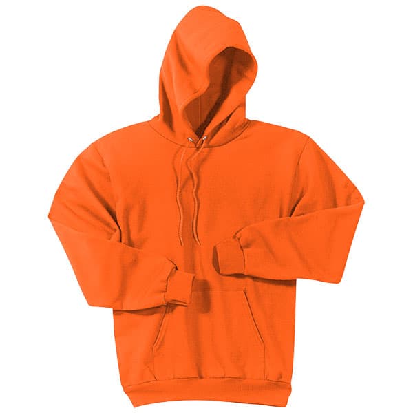 Safety Orange Hooded Sweatshirt