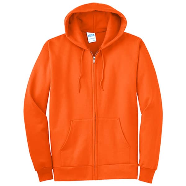Port & Company Safety Fleece Full-Zip Hooded Sweatshirt