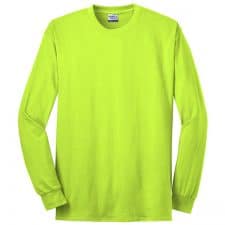 Made In USA Safety Green Long Sleeve Shirt