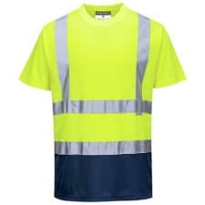 Portwest Navy Bottom Reflective Safety Shirt