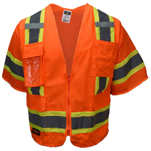 Safety Orange Radians Class 3 Surveyors Vest