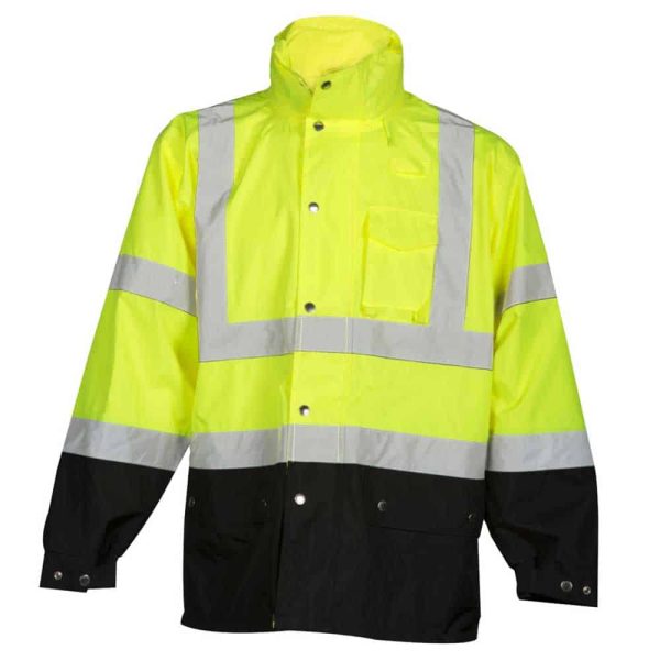 Kishigo Safety Green Rain Jacket