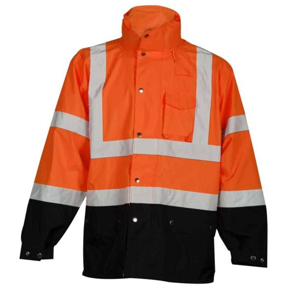 Kishigo Safety Orange Rain Jacket