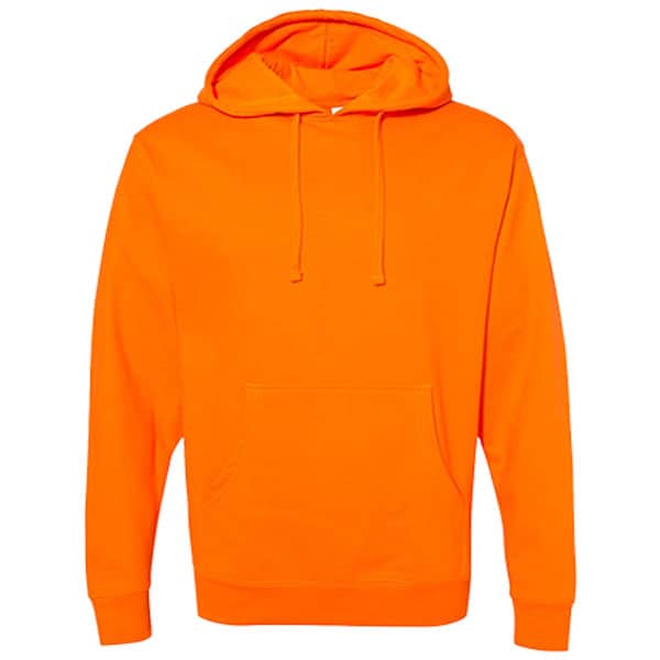 Safety Orange Hooded Sweatshirt