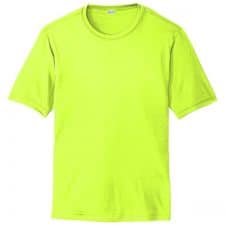 Short Sleeve Dry Fit Safety Green Shirt